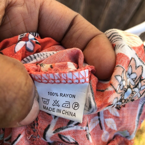 Jaase Australian Boho Floral Mini Dress Sz S/ swimsuit coverup - Picture 6 of 7